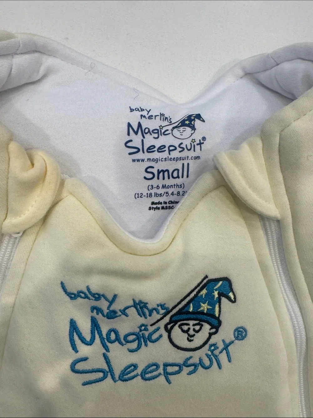 Halo Cream Magic Sleepsuit Baby One-Piece Footie size 3-6 GREAT CONDITION
